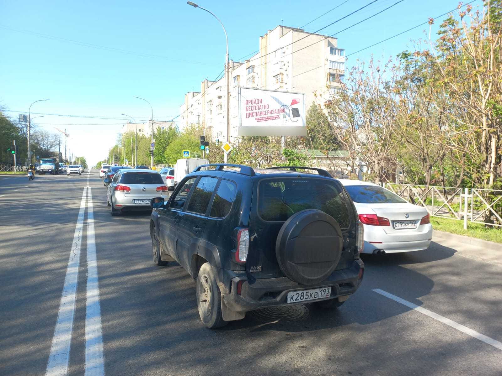Фотография рекламного носителя, тип: Билборд 3x6, адрес: Российская ул., д.84, Краснодар, Краснодарский край, Россия. Сторона А1-А3 №540042