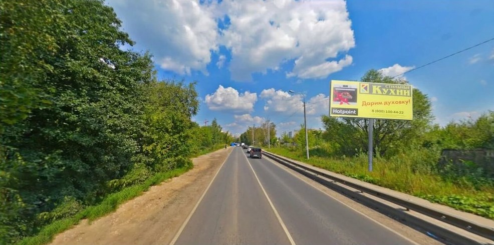 Фотография рекламного носителя, тип: Билборд 3x6, адрес: Развилка пос., Проектируемый №5539 пр-зд., поз.1, Московская область, Россия. Сторона A №723260