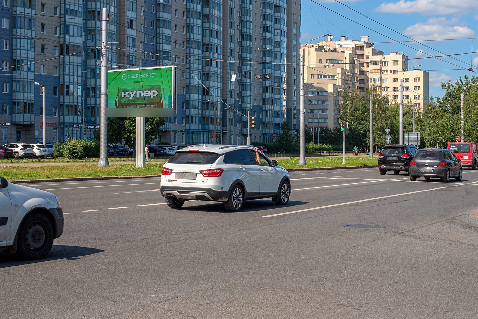 Фотография рекламного носителя, тип: Билборд 3x6, адрес: Гражданский пр-т., д.36 Х Верности ул., поз.1, Санкт-Петербург, Россия. Сторона B1-B10 №168877
