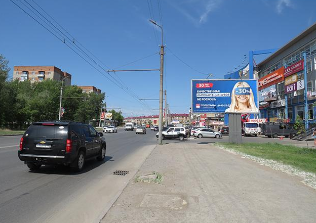 Фотография рекламного носителя, тип: Билборд 3x6, адрес: Мира пр-т., д.40, Омск, Омская область, Россия. Сторона А №608058