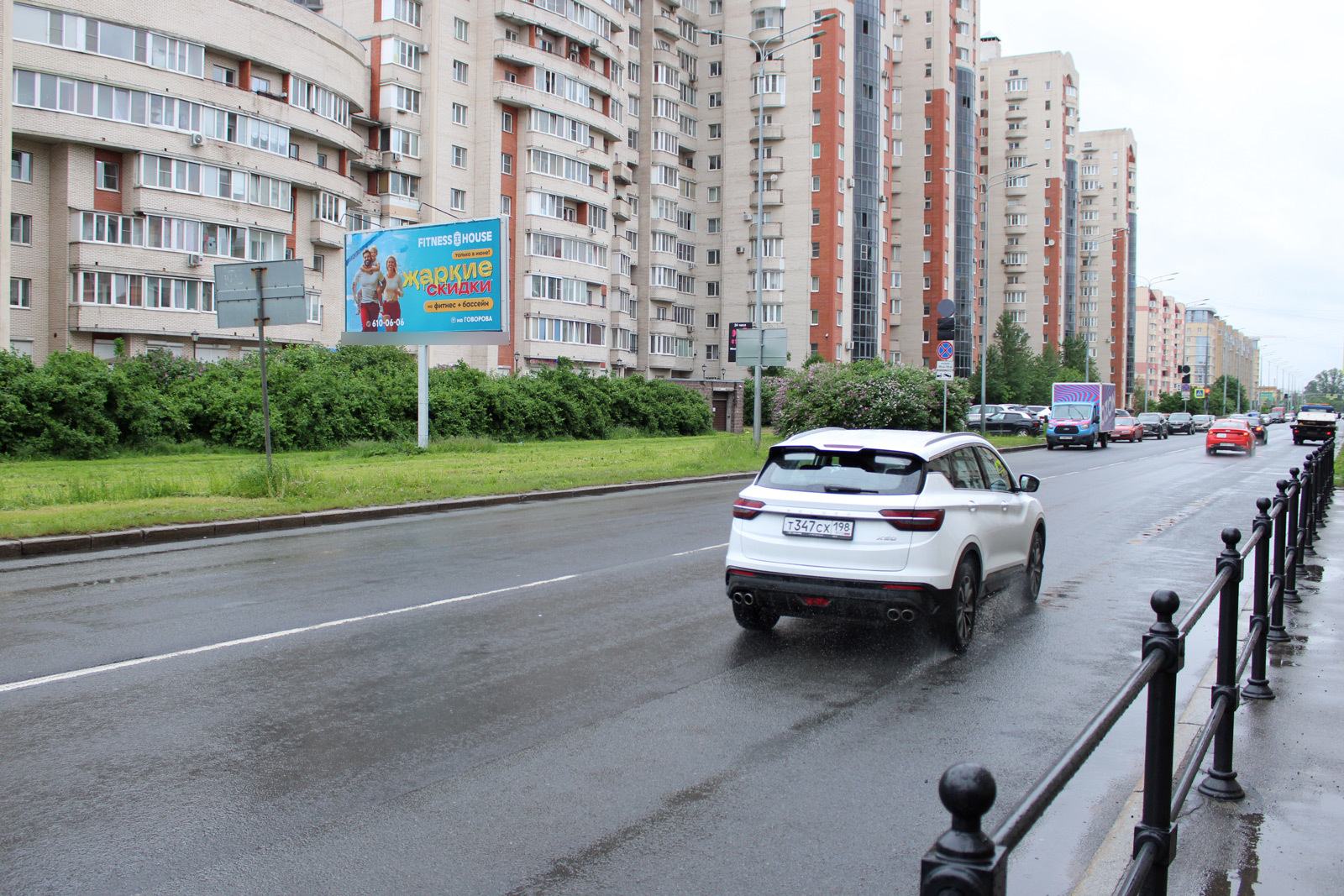 Фотография рекламного носителя, тип: Билборд 3x6, адрес: Варшавская ул., д.34, Санкт-Петербург, Россия. Сторона Б №632030