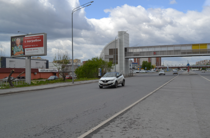 Фотография рекламного носителя, тип: Билборд 3x6, адрес: Щербакова ул. Х Велижанский тракт, 5 000м., поз.1, Тюмень, Тюменская область, Россия. Сторона Б №991760