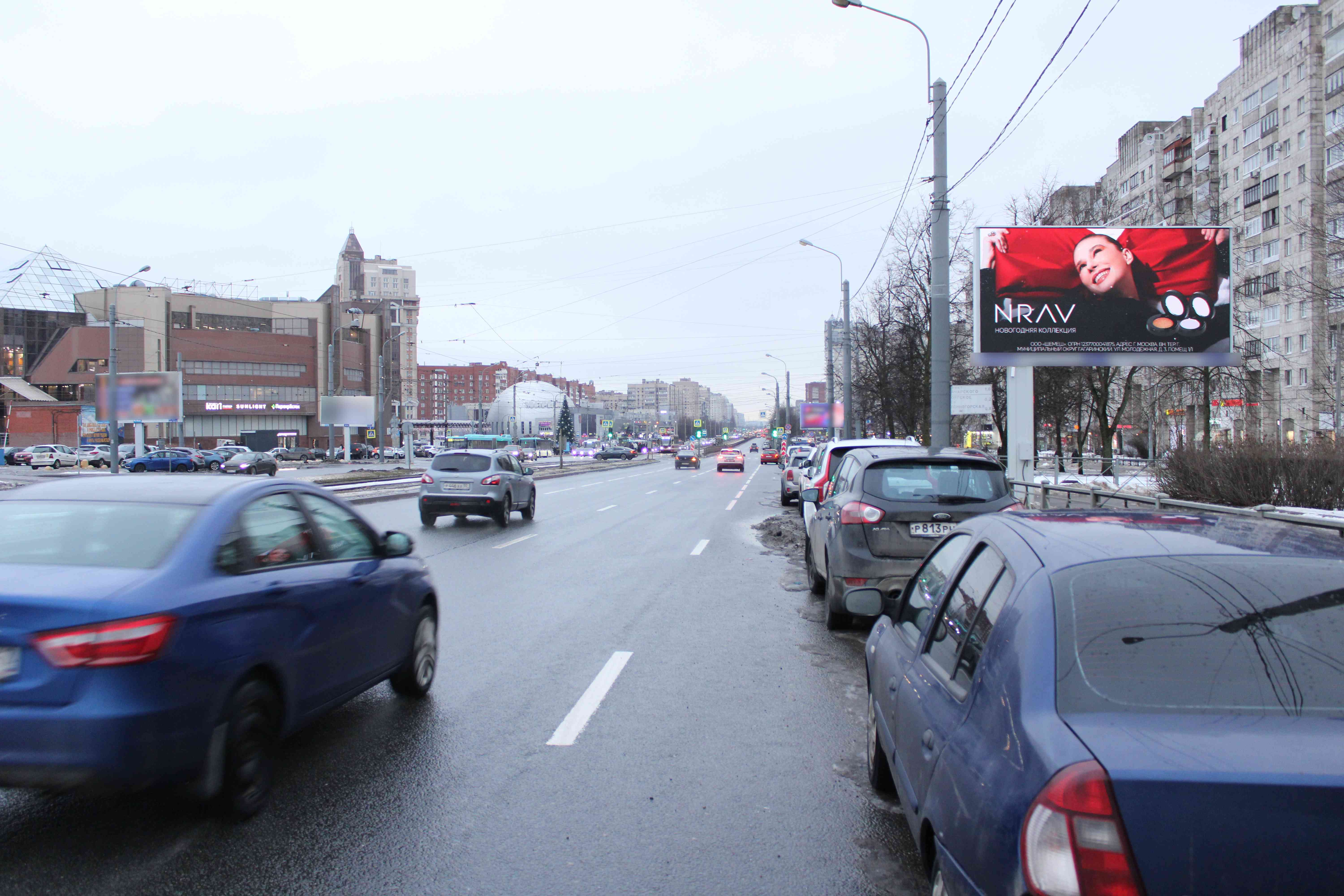 Фотография рекламного носителя, тип: Билборд 3x6, адрес: Энгельса пр-т., д.111, к.1 Х Сикейроса ул., Санкт-Петербург, Россия. Сторона А1 №635973