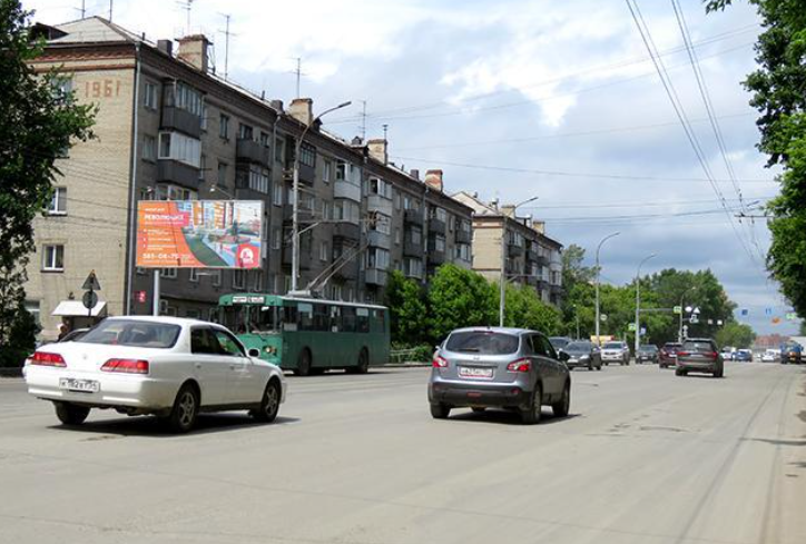 Фотография рекламного носителя, тип: Билборд 3x6, адрес: Владимировская ул., д.5, Новосибирск, Новосибирская область, Россия. Сторона Б №188557