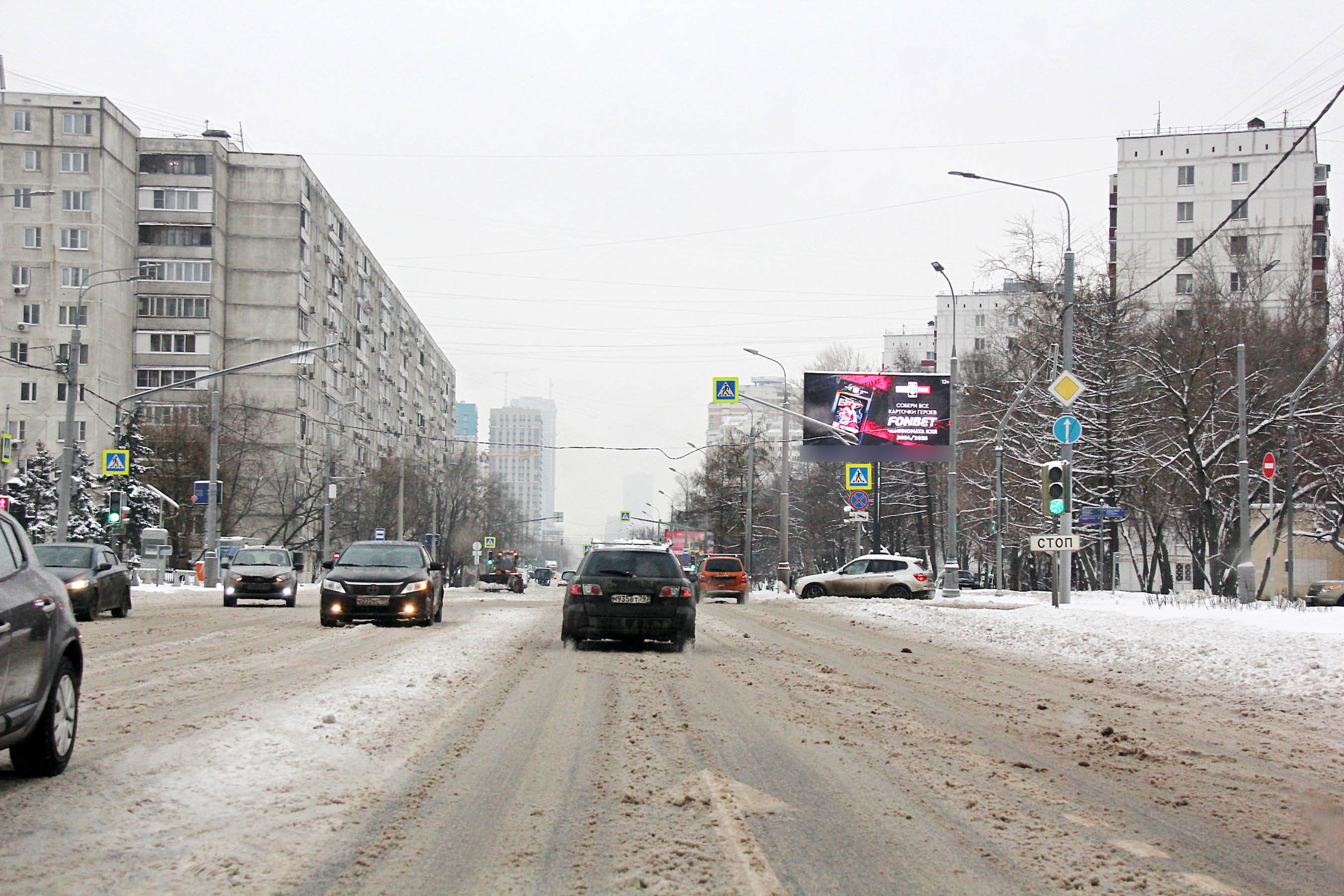 Фотография рекламного носителя, тип: Билборд 3x6, адрес: Милашенкова ул. Х Яблочкова ул., Москва, Россия. Сторона А1 №601503