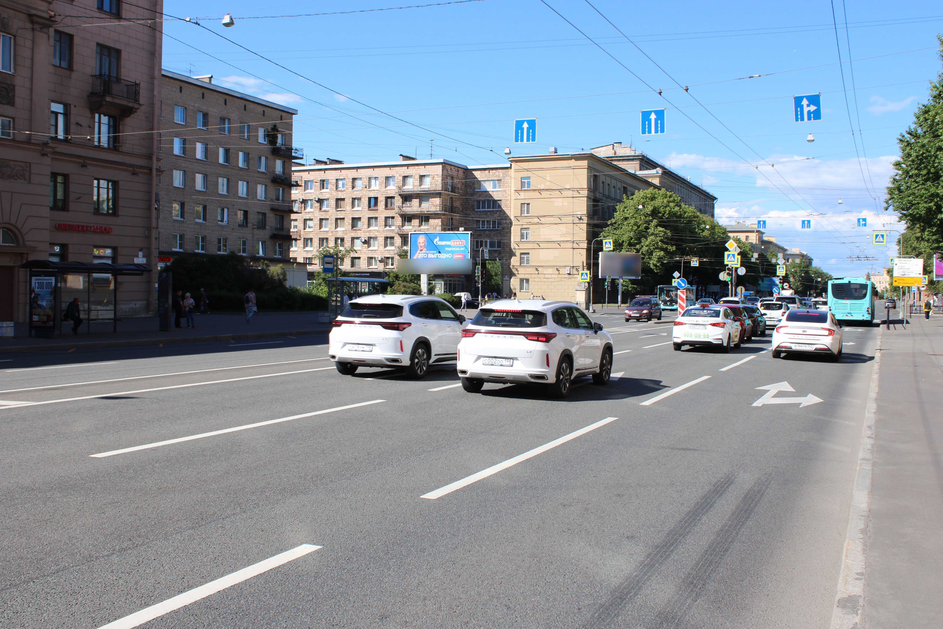 Фотография рекламного носителя, тип: Билборд 3x6, адрес: Стачек пр-т., д.25 Х Трефолева ул., Санкт-Петербург, Россия. Сторона Б1 №106113