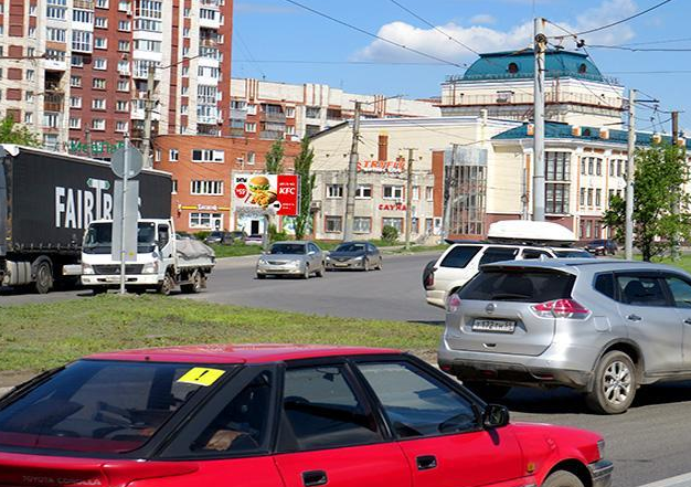 Фотография рекламного носителя, тип: Билборд 3x6, адрес: Богдана Хмельницкого ул. Х 2-я Военная ул., д.36, Омск, Омская область, Россия. Сторона Б №834884