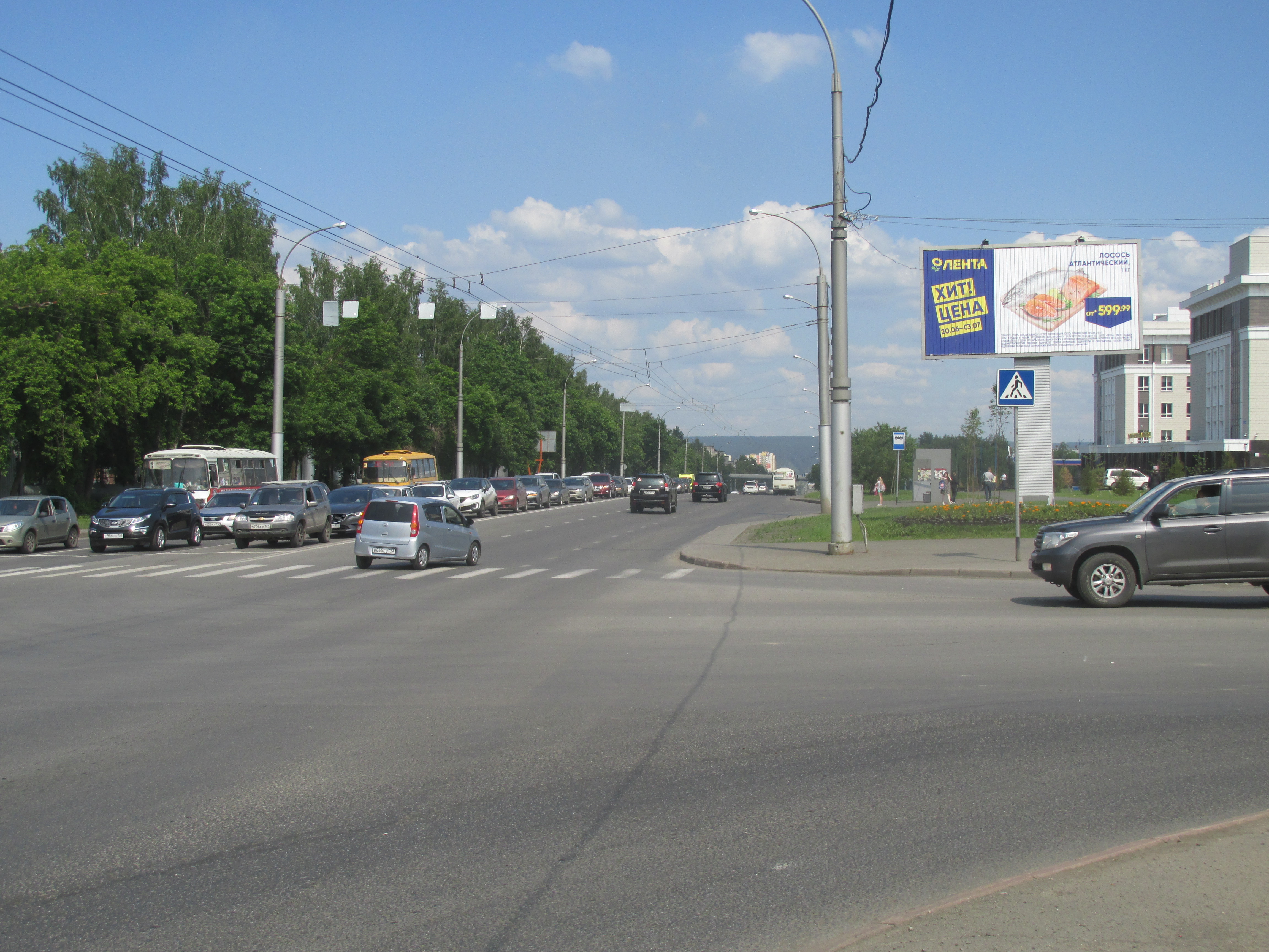 Фотография рекламного носителя, тип: Билборд 3x6, адрес: Химиков пр-т. Х Волгоградская ул., Кемерово, Кемеровская область, Россия. Сторона А1-А10 №846875