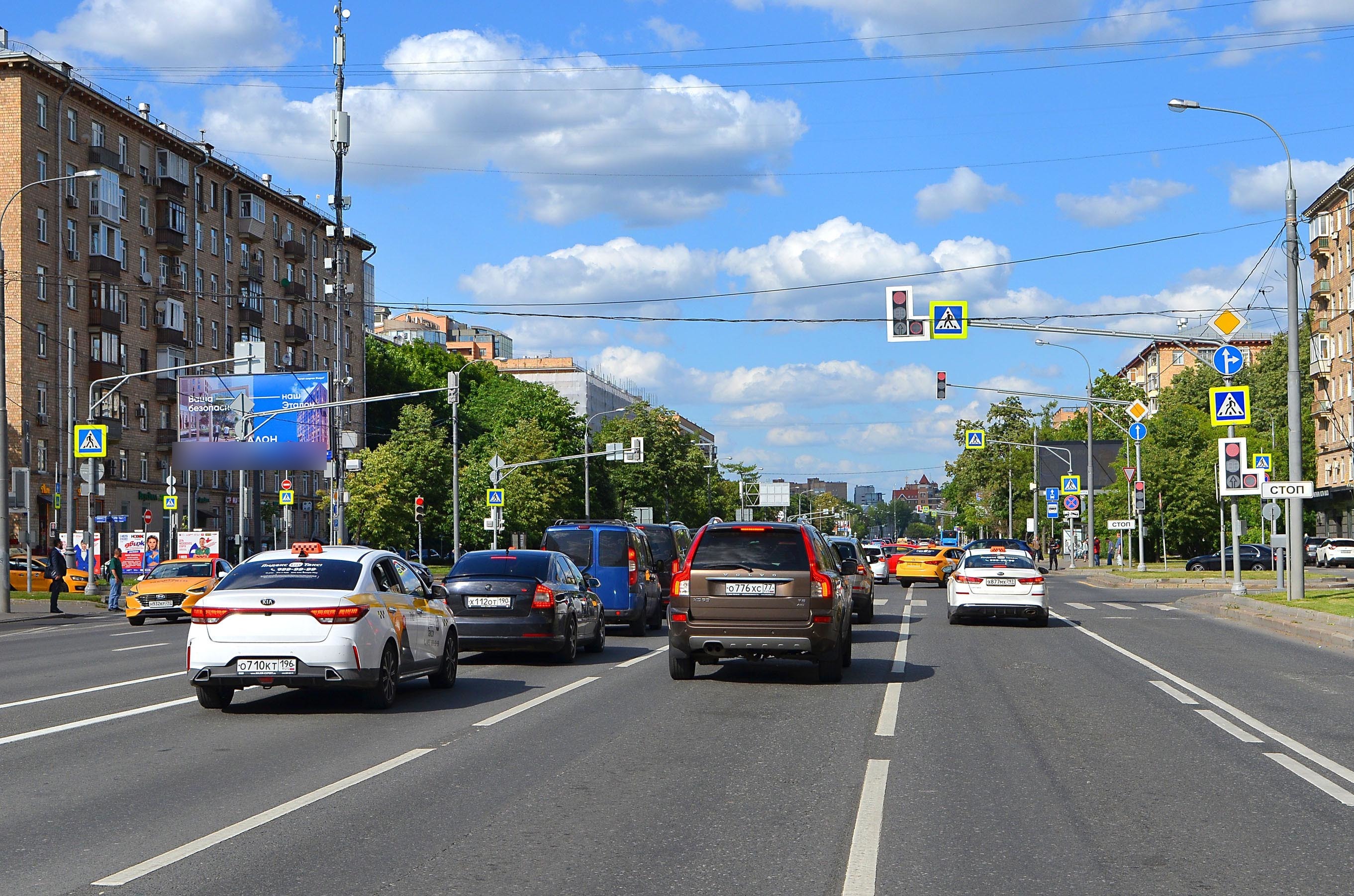 Фотография рекламного носителя, тип: Билборд 3x6, адрес: Комсомольский пр-т. Х 3-я Фрунзенская ул., Москва, Россия. Сторона Б1 №354648