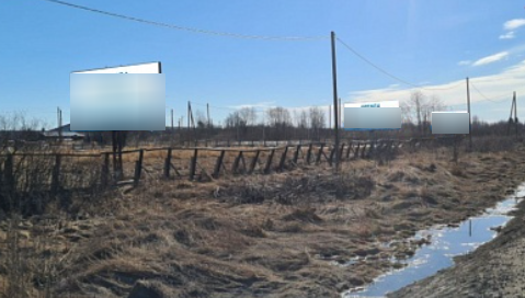 Фотография рекламного носителя, тип: Билборд 3x6, адрес: Заречная ул., д.55, поз.3, Кондопога, Республика Карелия, Россия. Сторона Б №1330504