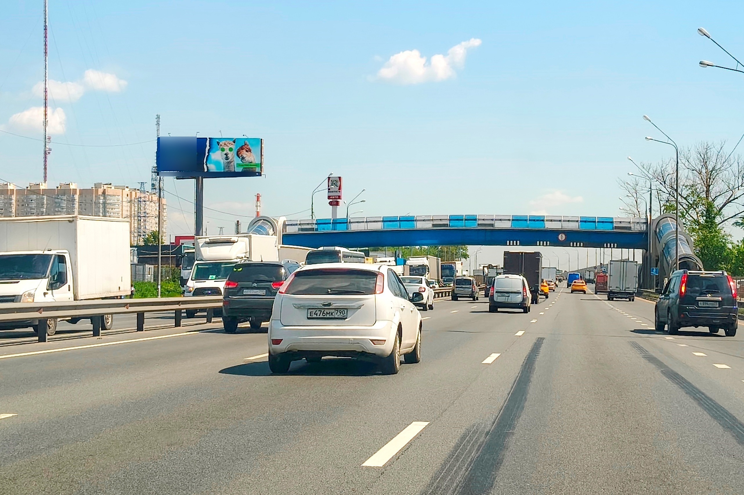 Фотография рекламного носителя, тип: Суперсайт 4x12, адрес: Горьковское ш., 17 590м, Московская область, Россия. Сторона Б №251840