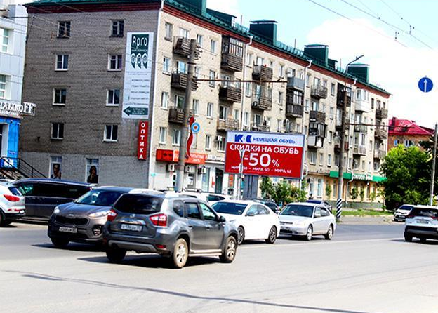 Фотография рекламного носителя, тип: Билборд 3x6, адрес: Мира пр-т., д.40, Омск, Омская область, Россия. Сторона Б №608059