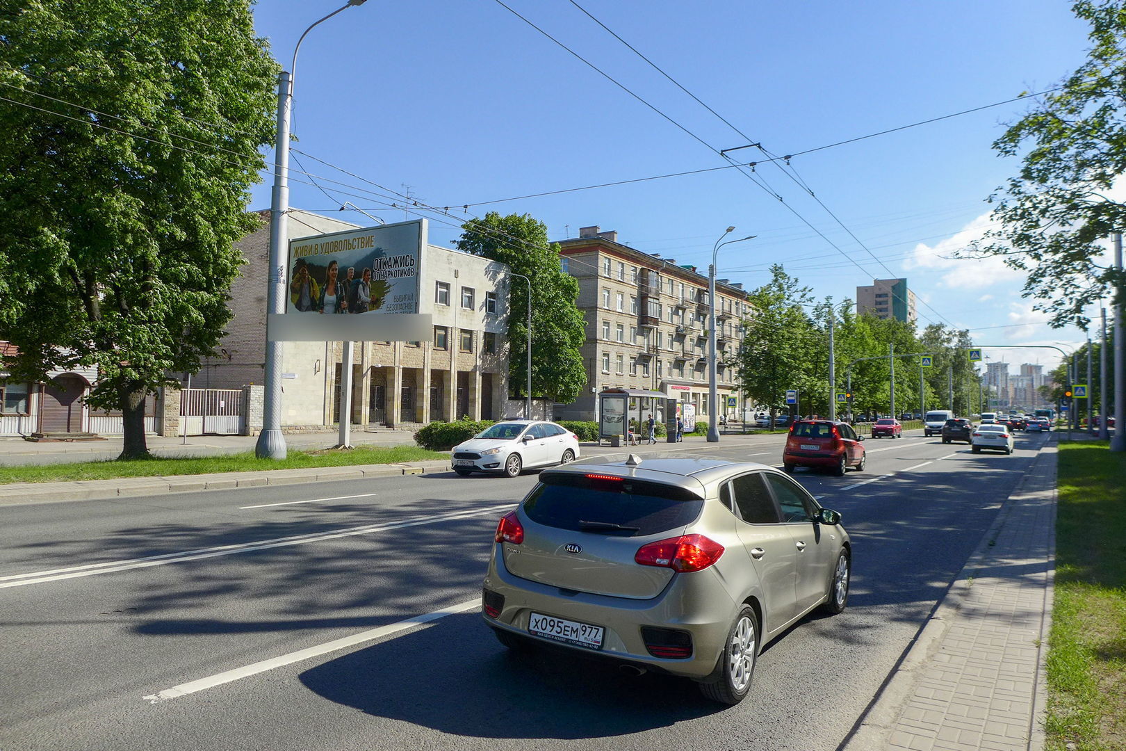 Фотография рекламного носителя, тип: Билборд 3x6, адрес: Гражданский пр-т., д.11, Санкт-Петербург, Россия. Сторона Б1 №757018