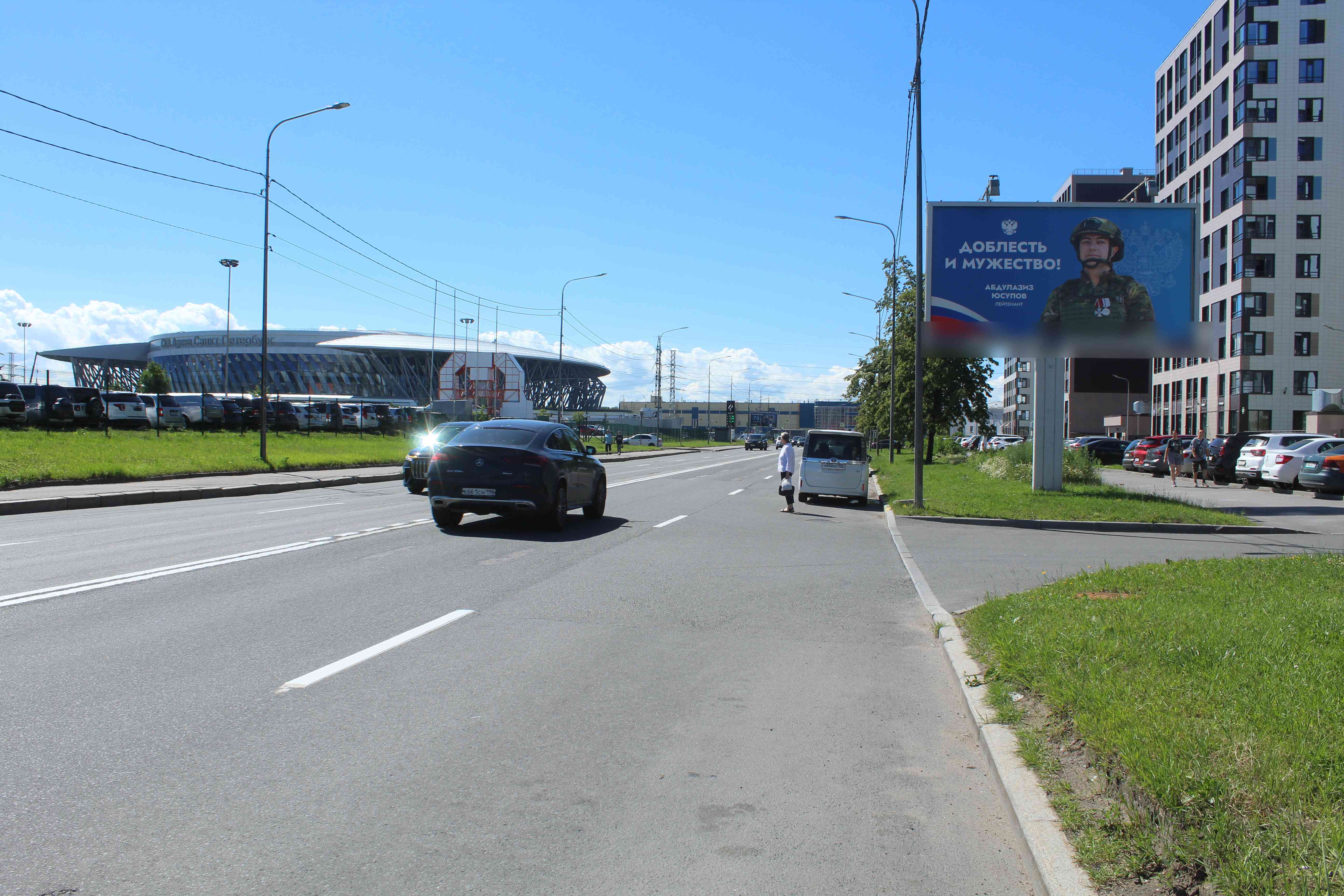 Фотография рекламного носителя, тип: Билборд 3x6, адрес: Кузнецовская ул. Х Витебский пр-т., д.15, Санкт-Петербург, Россия. Сторона А №673226