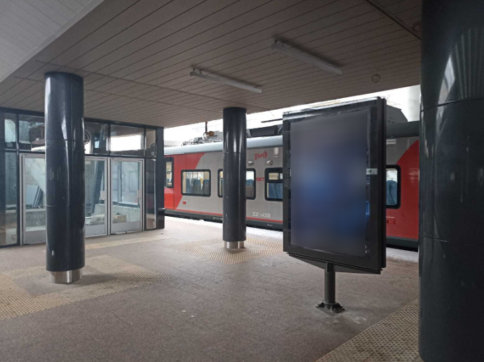 Фотография рекламного носителя, тип: Ситиформат 1.8x1.2, адрес: Крюково ст., платформа 4, поз.3, Московская область, Россия. Сторона А1 №1326548