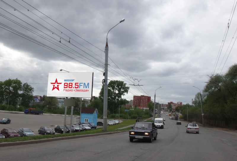 Фотография рекламного носителя, тип: Билборд 3x6, адрес: Орджоникидзе ул., ТЦ Новый дом, Ижевск, Республика Удмуртия, Россия. Сторона B №670318
