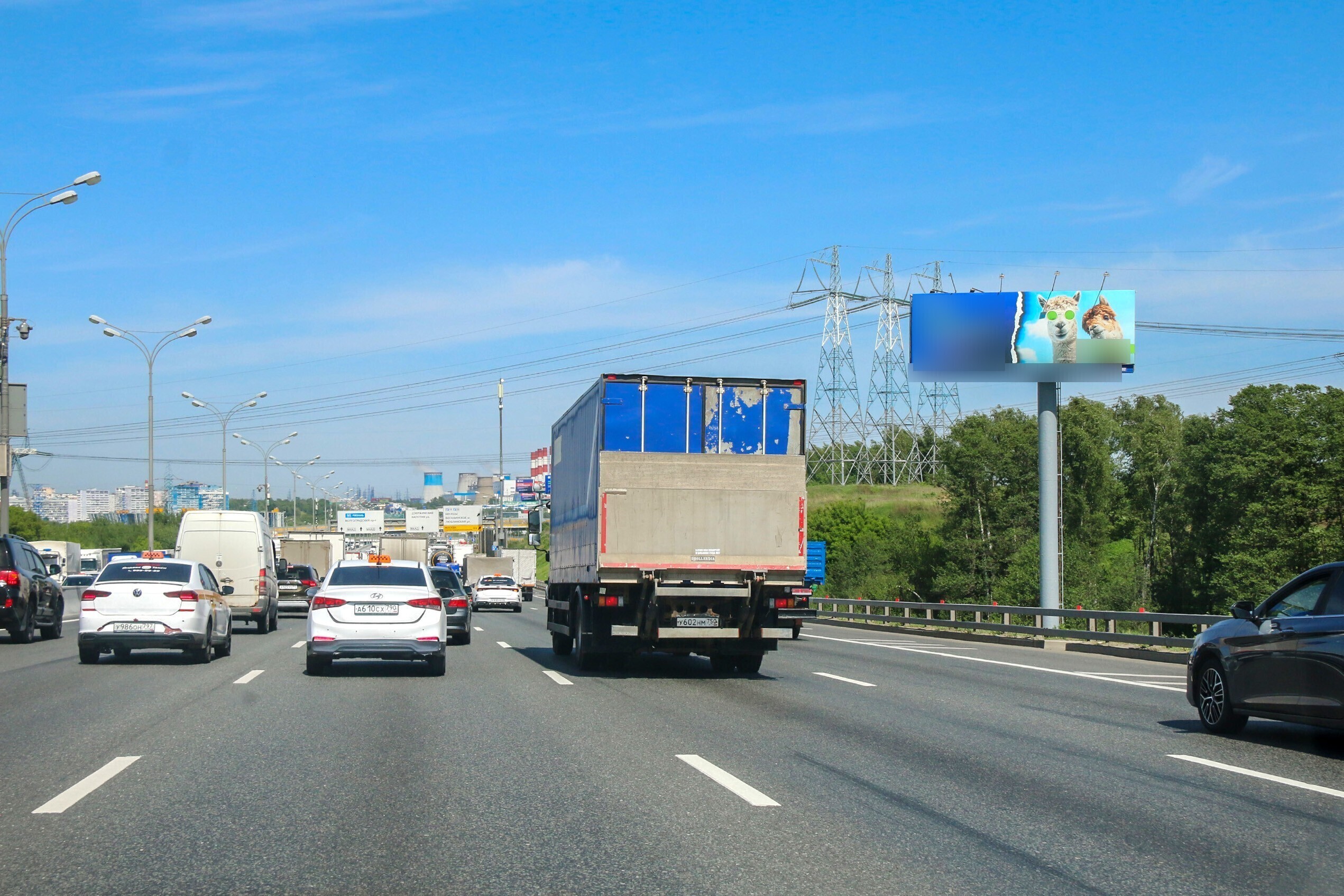 Фотография рекламного носителя, тип: Суперсайт 4x12, адрес: МКАД, 20 360м, Московская область, Россия. Сторона А №434995