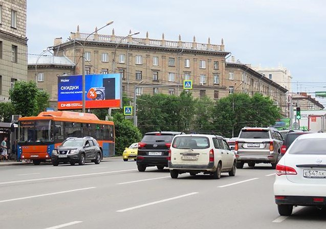 Фотография рекламного носителя, тип: Билборд 3x6, адрес: Станиславского пл. Х Титова ул., д.30, Новосибирск, Новосибирская область, Россия. Сторона Б №187558