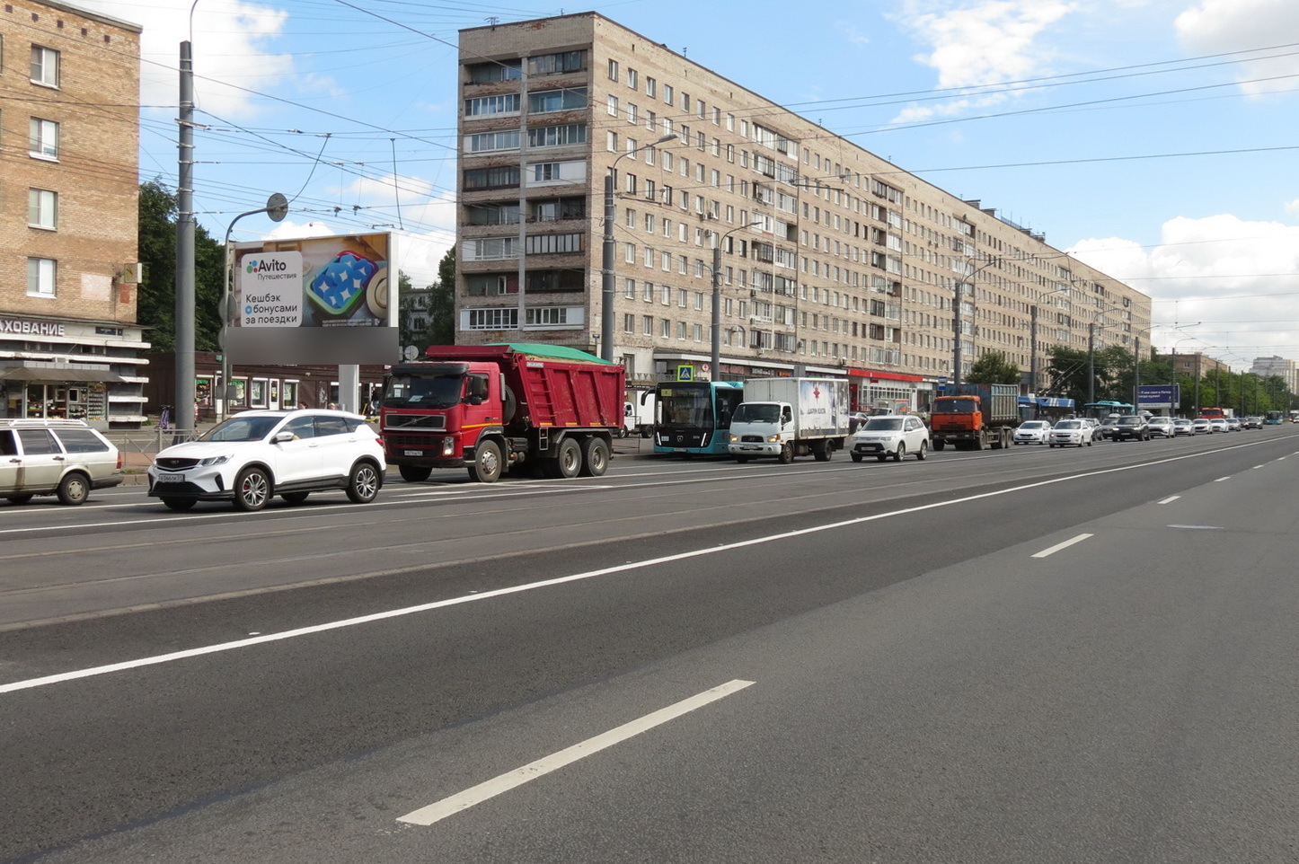 Фотография рекламного носителя, тип: Билборд 3x6, адрес: Народная ул., д.8, Санкт-Петербург, Россия. Сторона Б №673149