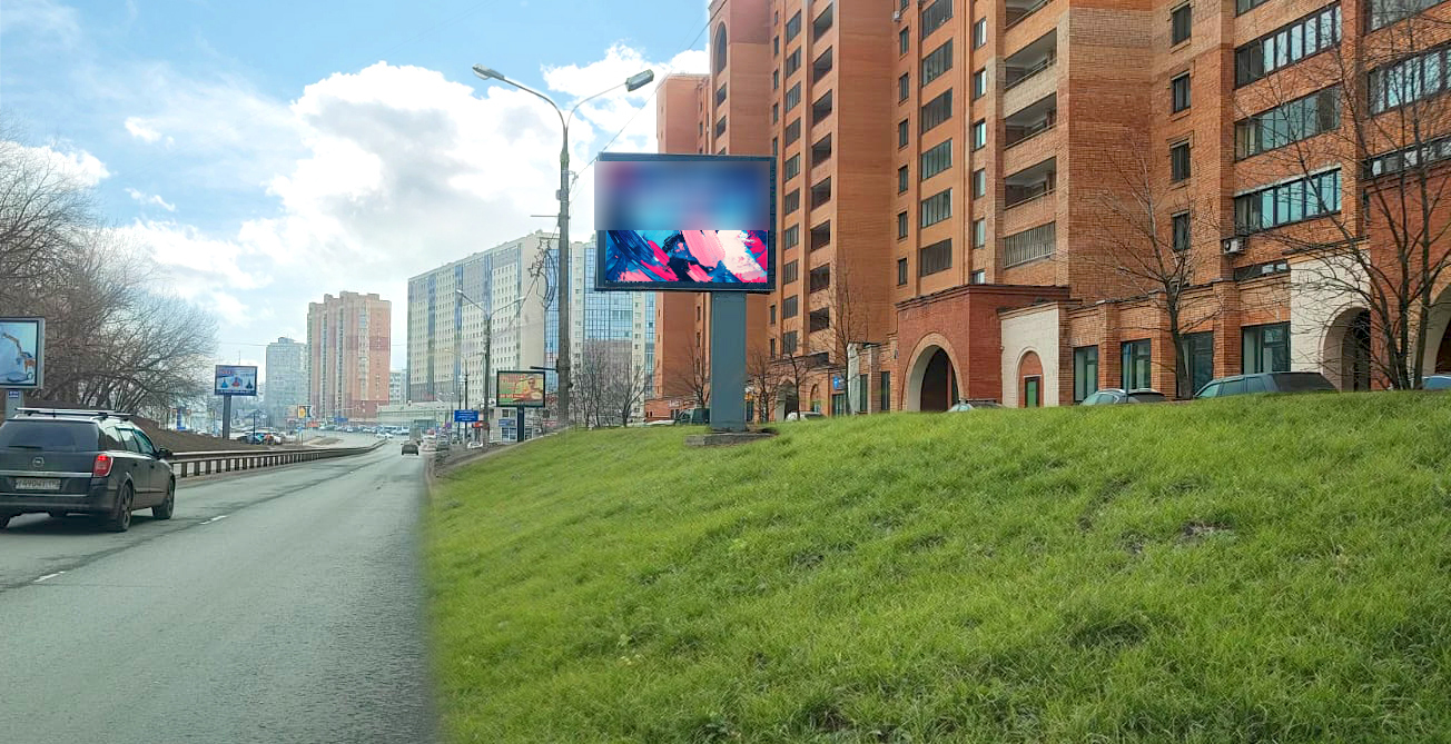 Фотография рекламного носителя, тип: Ситиборд 2.7x3.7, адрес: Гагарина ул., д.85, Жуковский, Московская область, Россия. Сторона A №1375631