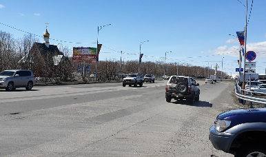 Фотография рекламного носителя, тип: Билборд 3x6, адрес: Дальневосточная ул. Х Северо-восточное ш., Петропавловск-Камчатский, Камчатский край, Россия. Сторона Б №1362415