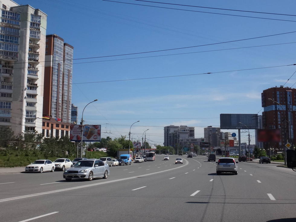 Фотография рекламного носителя, тип: Билборд 3x6, адрес: Фрунзе ул., д.71, Новосибирск, Новосибирская область, Россия. Сторона Б №124901