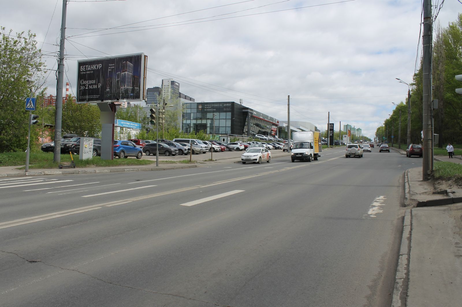Фотография рекламного носителя, тип: Билборд 3x6, адрес: Бринского ул., д.12, Нижний Новгород, Нижегородская область, Россия. Сторона B1-В3 №840222