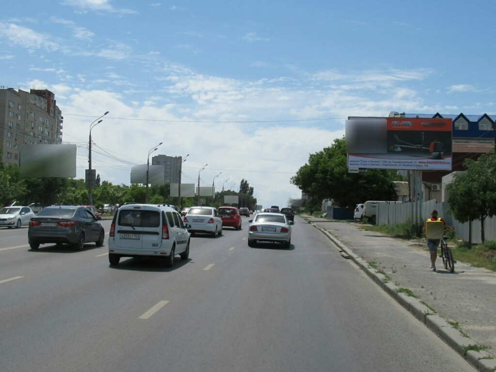 Фотография рекламного носителя, тип: Билборд 3x6, адрес: Череповецкая ул., д.24, Волгоград, Волгоградская область, Россия. Сторона А №111158