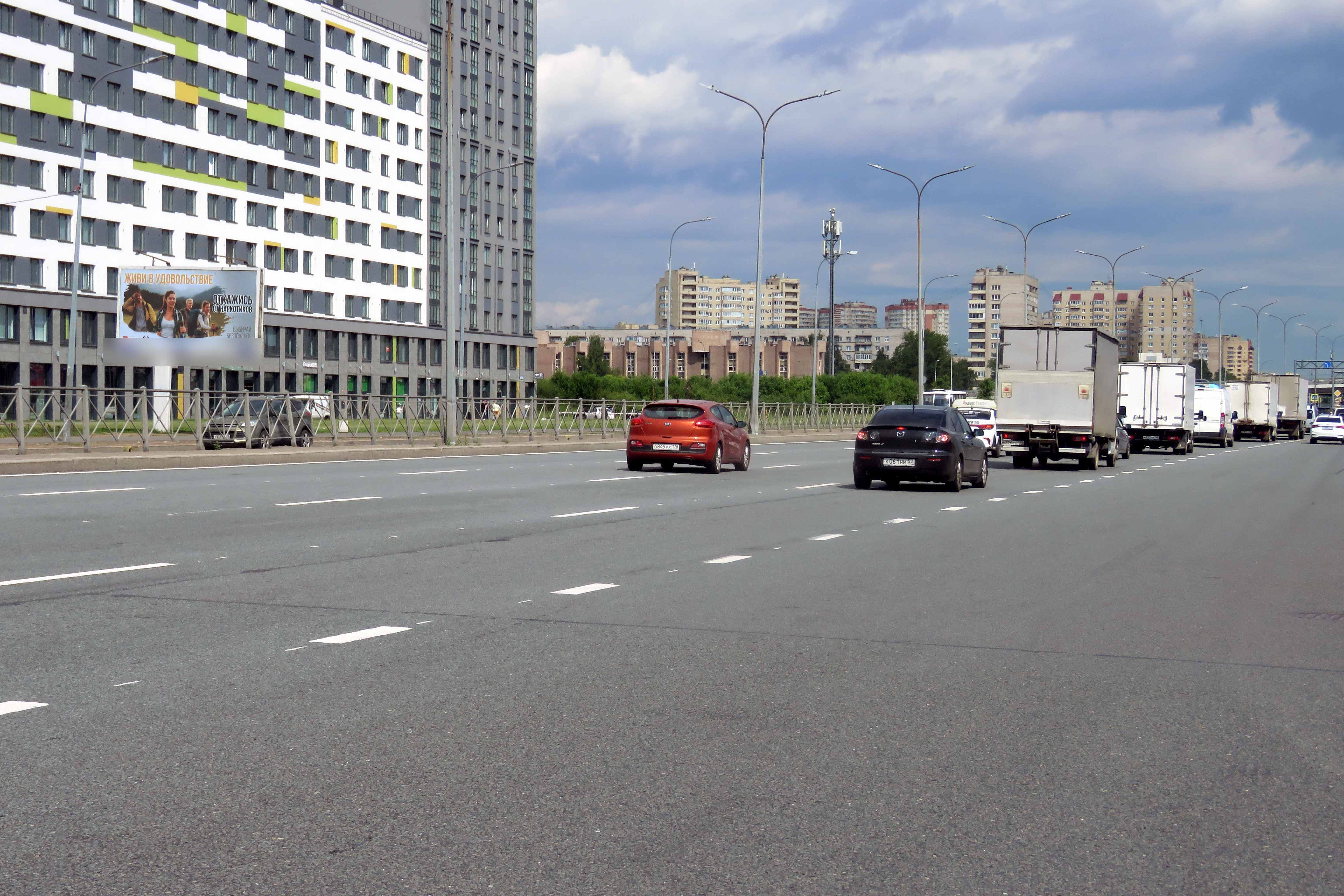 Фотография рекламного носителя, тип: Билборд 3x6, адрес: Витебский пр-т., д.101, корп.2, Санкт-Петербург, Россия. Сторона Б №673205