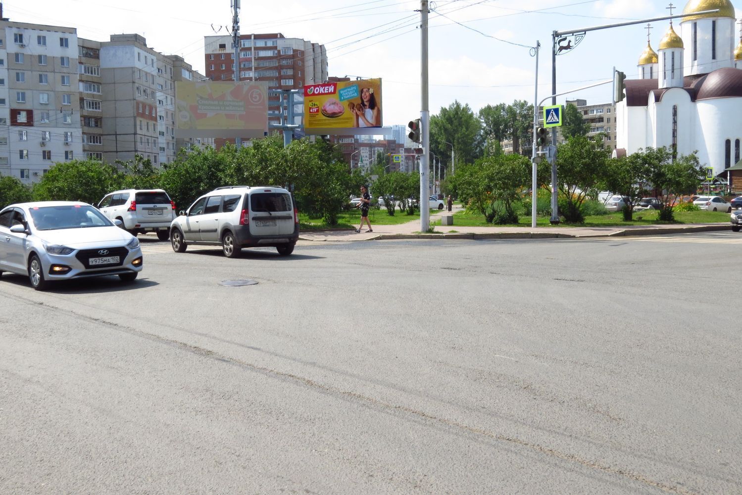 Фотография рекламного носителя, тип: Билборд 3x6, адрес: Баязита Бикбая ул. Х Юрия Гагарина ул., Уфа, Республика Башкортостан, Россия. Сторона А3 №679325