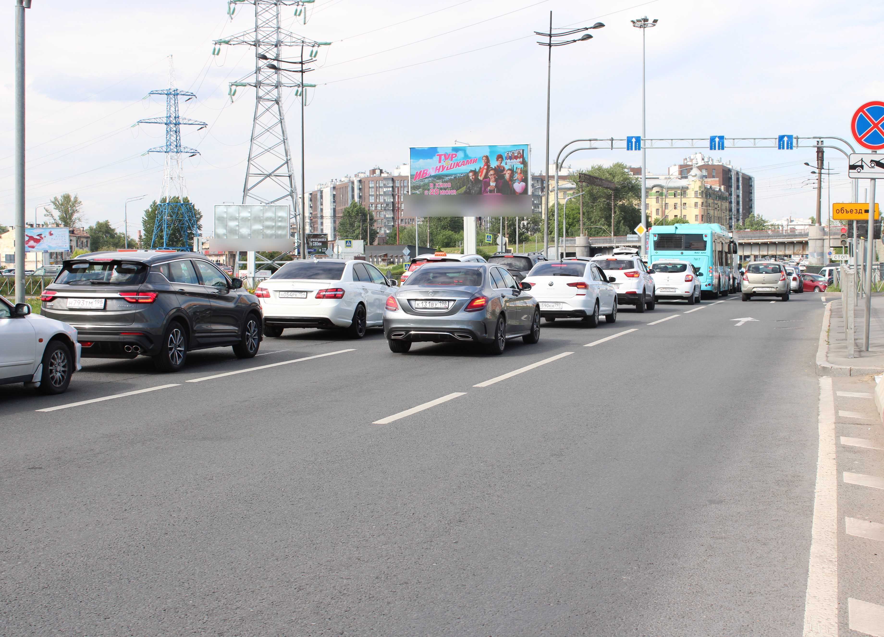 Фотография рекламного носителя, тип: Билборд 3x6, адрес: Лиговский пр., д.281 X Ново-Рыбинская ул., Санкт-Петербург, Россия. Сторона А1 №119585