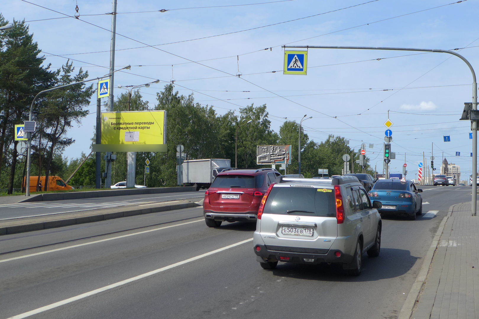 Фотография рекламного носителя, тип: Билборд 3x6, адрес: Энгельса пр-т. Х Поклонногорская ул., поз.1, Санкт-Петербург, Россия. Сторона Б №121369