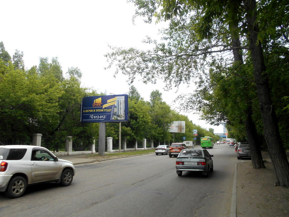 Фотография рекламного носителя, тип: Билборд 3x6, адрес: 2-ая Железнодорожная ул. Х Боткина ул., Иркутск, Иркутская область, Россия. Сторона Б №155068