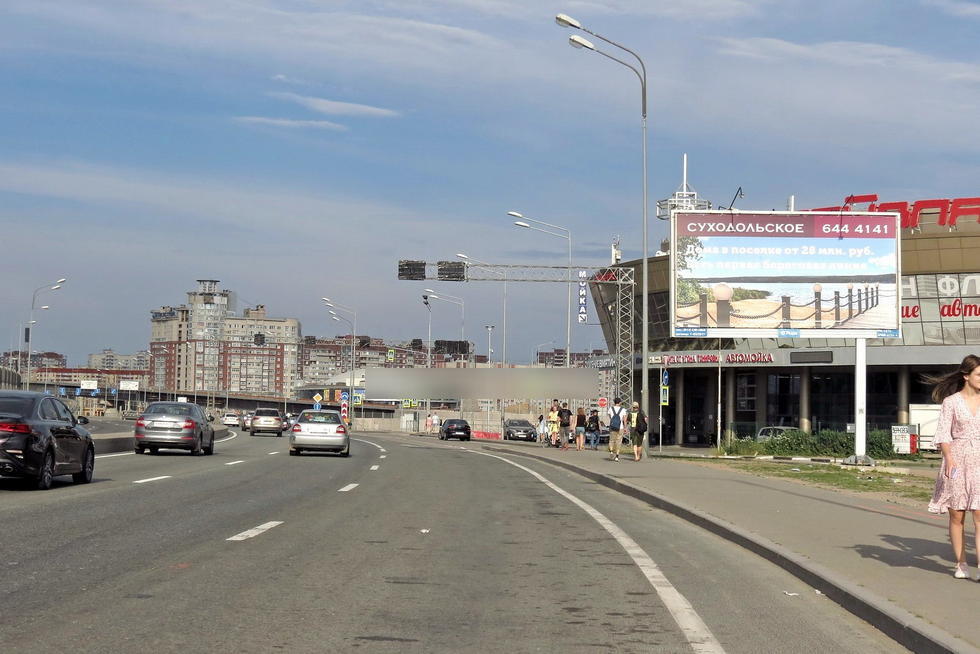 Фотография рекламного носителя, тип: Билборд 3x6, адрес: Приморское ш. Х Лахтинский пр-т., д.2, корп.2, Санкт-Петербург, Россия. Сторона А №207709