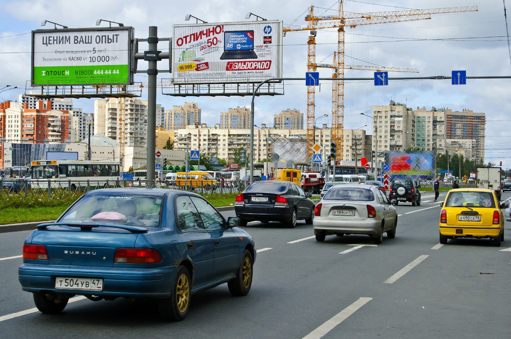 Фотография рекламного носителя, тип: Билборд 3x6, адрес: Энгельса пр-т. Х Хошимина ул. Х Просвещения пр-т., Санкт-Петербург, Россия. Сторона A8 №105876