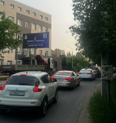 Фотография рекламного носителя, тип: Билборд 3x6, адрес: Андреевка пос., Жилинская ул., д.3б, Московская область, Россия. Сторона А №1380943