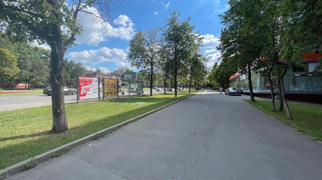 Фотография рекламного носителя, тип: Афиша 1.75x1.8, адрес: 60 лет Октября пр-т., д.10/1, стенд 1, Москва, Россия. Сторона B №864935