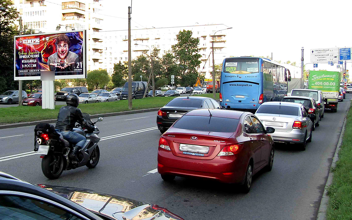 Фотография рекламного носителя, тип: Билборд 3x6, адрес: Народного Ополчения пр-т., д.7, Санкт-Петербург, Россия. Сторона B №171293