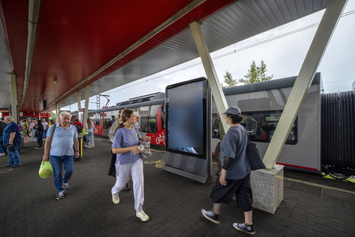 Фотография рекламного носителя, тип: Ситиформат 1.8x1.2, адрес: Ростокино платформа, поз.1, Москва, Россия. Сторона A1-А10 №698106