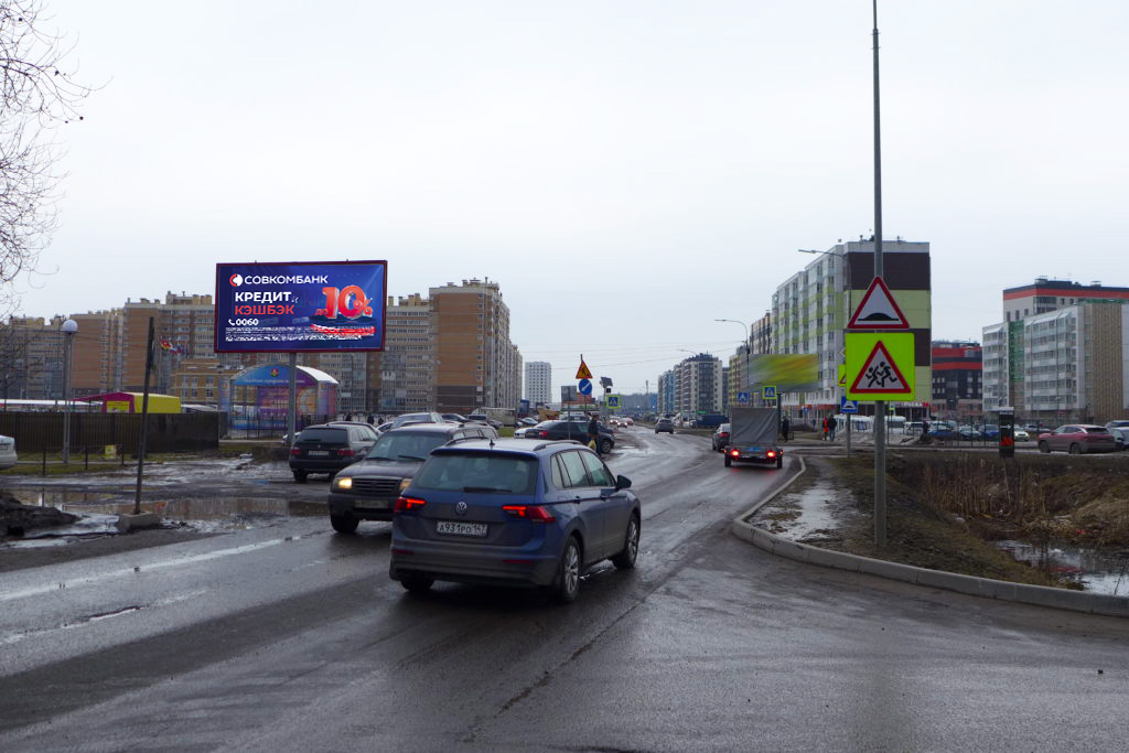 Фотография рекламного носителя, тип: Билборд 3x6, адрес: Янино п., Голландская ул., 80м от Колтушского ш., Ленинградская область, Россия. Сторона В №1348698