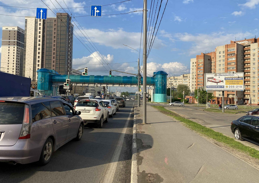 Фотография рекламного носителя, тип: Билборд 3x6, адрес: Московский пр-т. Х Гоголя ул., Ярославль, Ярославская область, Россия. Сторона A1-A3 №162754