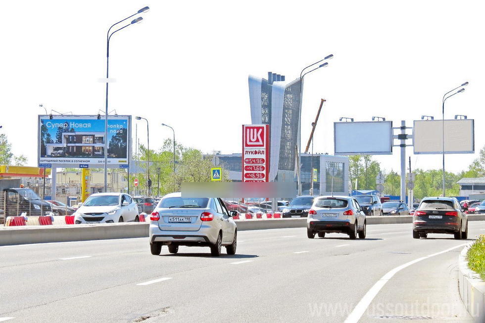 Фотография рекламного носителя, тип: Билборд 3x6, адрес: Приморское ш. Х Лахтинский пр-т., д.2, корп.2, Санкт-Петербург, Россия. Сторона Б №207710