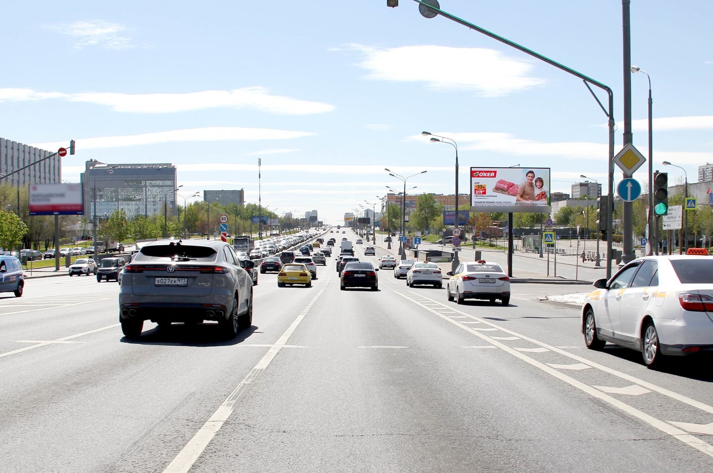 Фотография рекламного носителя, тип: Билборд 3x6, адрес: Варшавское ш., д.130Б Х Сумская ул., Москва, Россия. Сторона А1 №262862