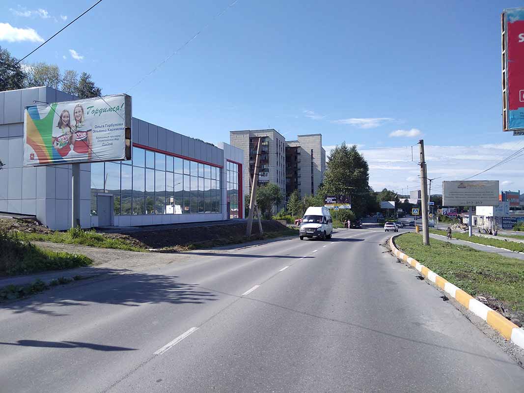 Фотография рекламного носителя, тип: Билборд 3x6, адрес: Таганайская ул. Х 30 лет Победы ул., Златоуст, Челябинская область, Россия. Сторона B №200221