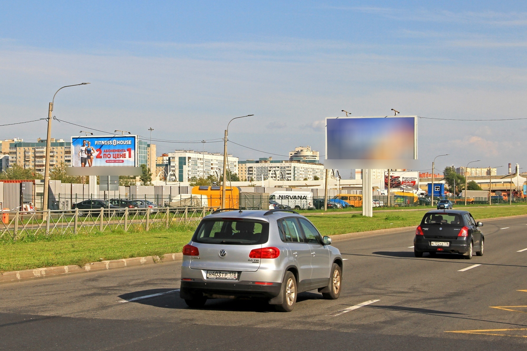 Фотография рекламного носителя, тип: Билборд 3x6, адрес: Оптиков ул., д.25, Санкт-Петербург, Россия. Сторона Б №768035