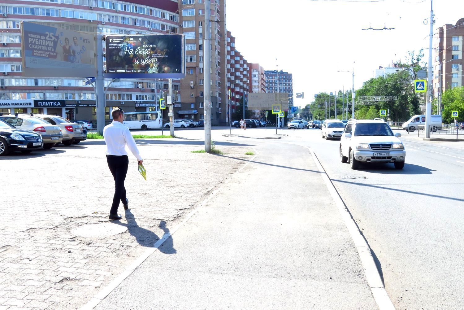 Фотография рекламного носителя, тип: Билборд 3x6, адрес: Цюрупы ул., д.134, Уфа, Республика Башкортостан, Россия. Сторона Б2 №679323