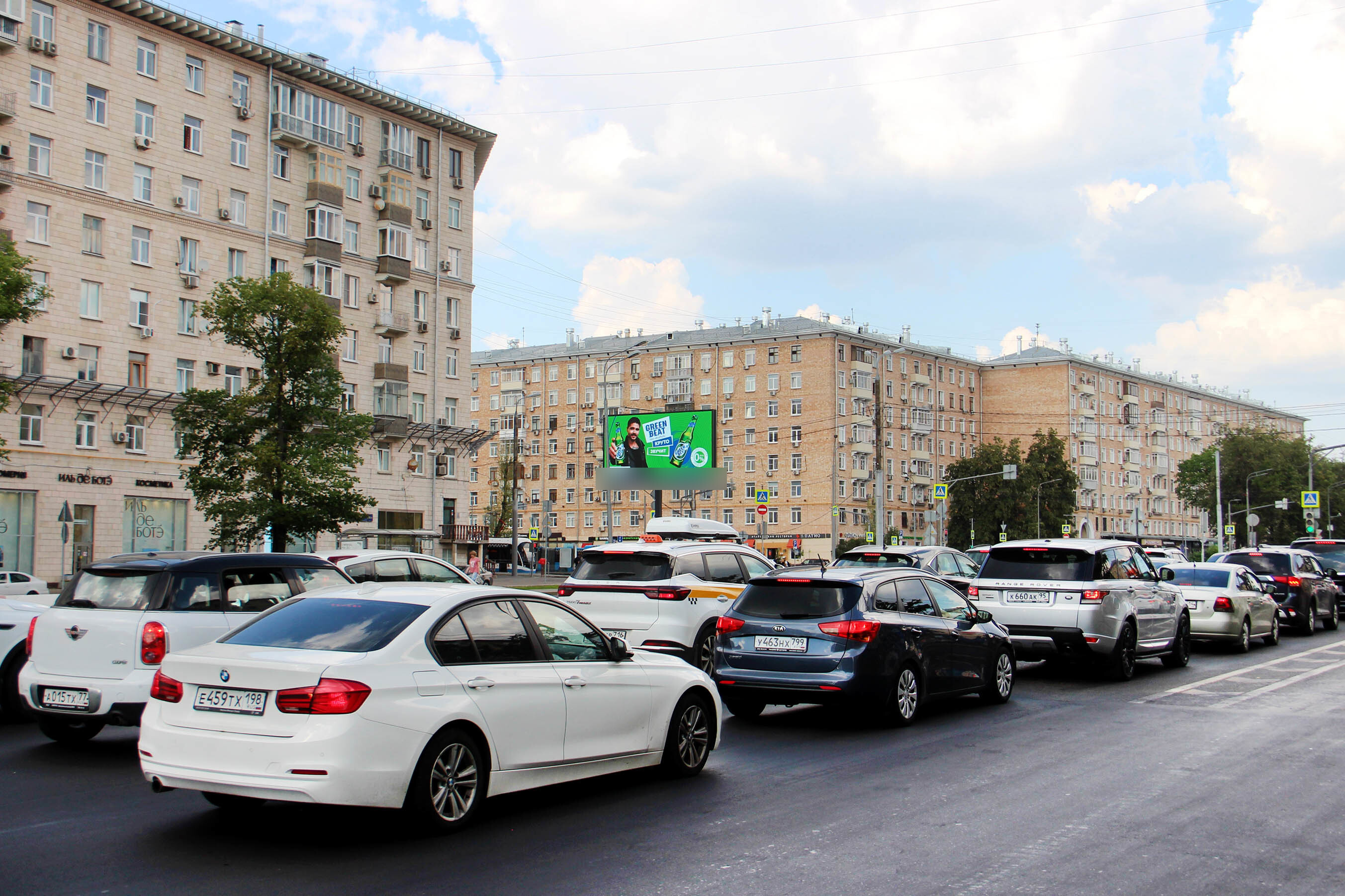 Фотография рекламного носителя, тип: Билборд 3x6, адрес: Ленинский пр-т., д.70 Х Ломоносовский пр-т., Москва, Россия. Сторона Б1 №636223