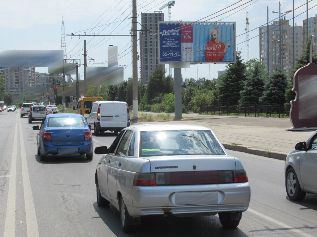 Фотография рекламного носителя, тип: Билборд 3x6, адрес: 30-летия Победы б-р., д.21, Волгоград, Волгоградская область, Россия. Сторона A1-А3 №208058