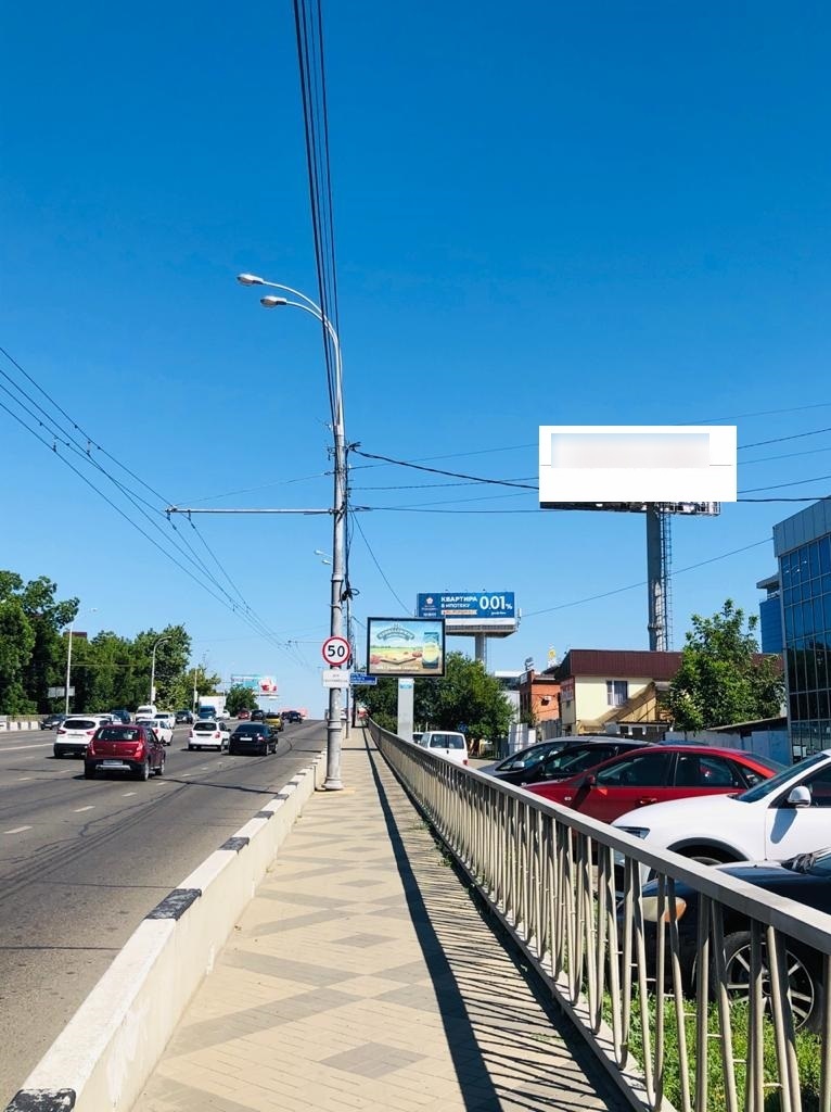 Фотография рекламного носителя, тип: Суперсайт 5x15, адрес: Ломоносова пр-зд., д.16, Краснодар, Краснодарский край, Россия. Сторона A1-A10 №1020769