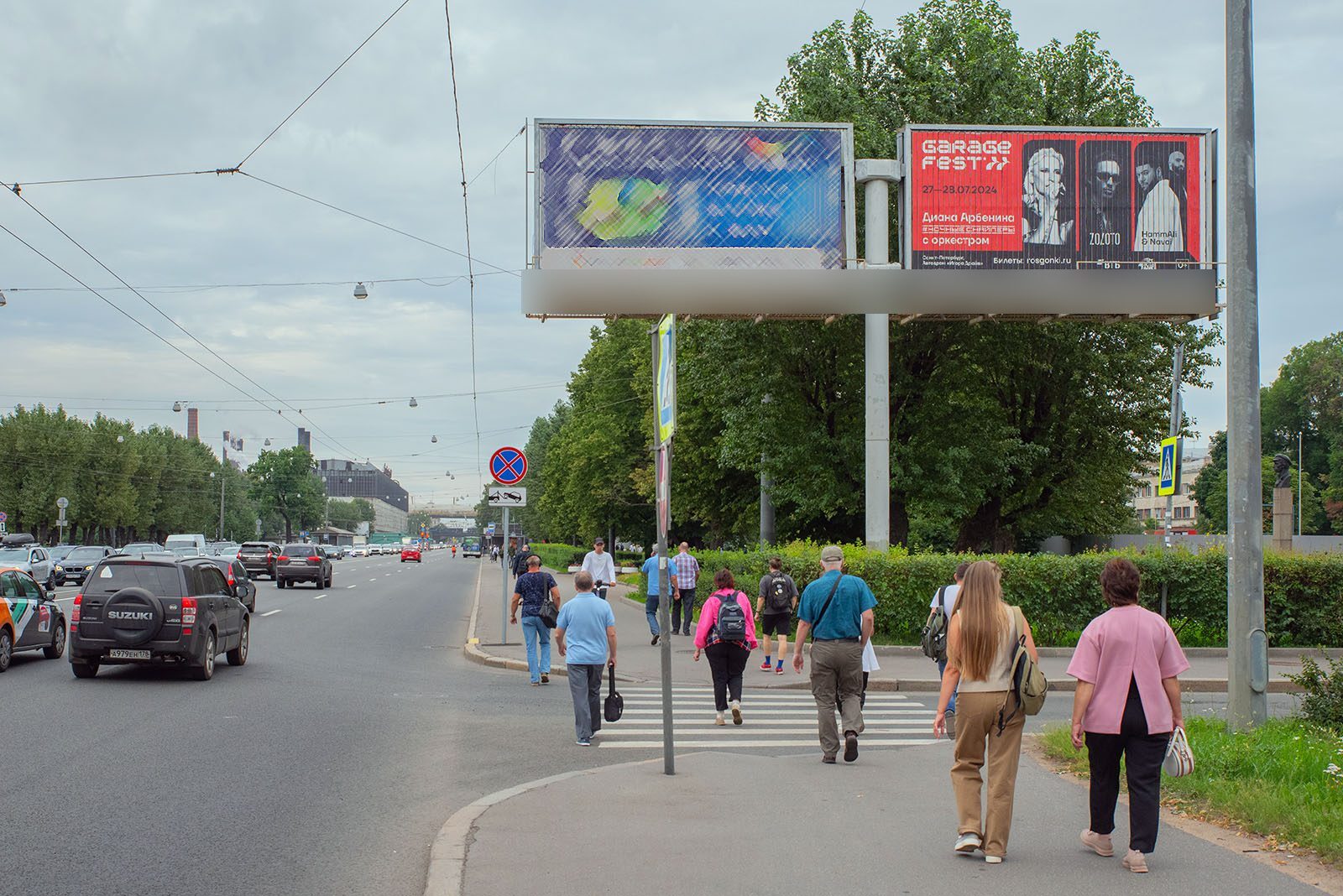 Фотография рекламного носителя, тип: Билборд 3x6, адрес: Стачек пр-т., д.72 Х Новостроек ул., Санкт-Петербург, Россия. Сторона A21 №169578